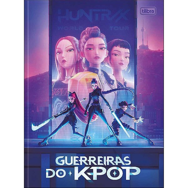 Caderno Brochura Guerreiras do K-Pop - World Tour - 80 Folhas - Tilibra