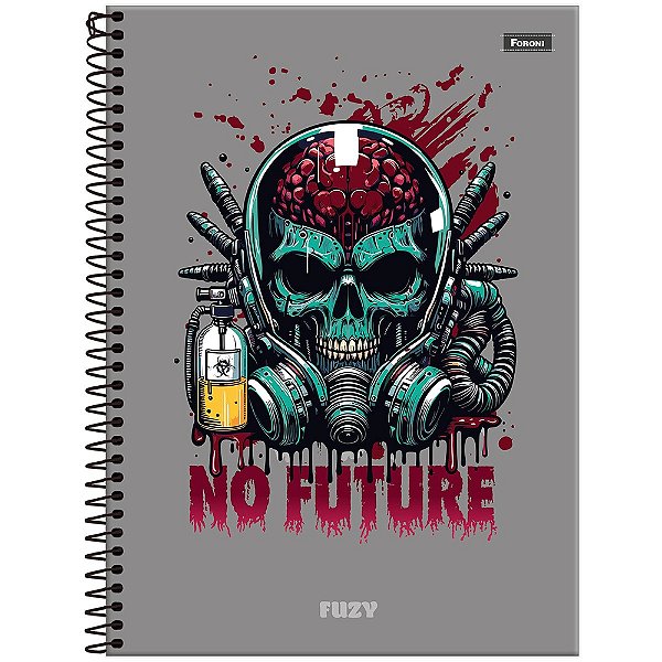Caderno Espiral Fuzy - Cérebro - 160 Folhas - Foroni