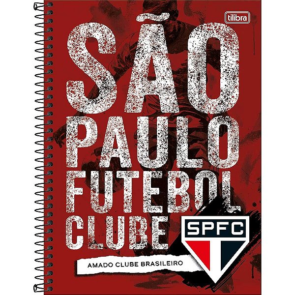 Caderno Espiral São Paulo - Amado Clube - 80 Folhas - Tilibra