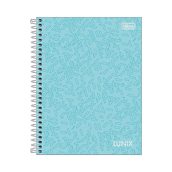 Caderno Colegial Lunix - Verde Água - 160 Folhas - Tilibra