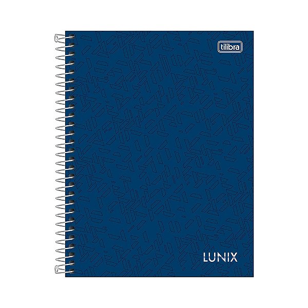 Caderno Colegial Lunix - Marinho - 160 Folhas - Tilibra