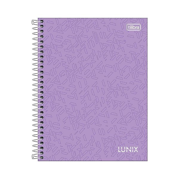 Caderno Colegial Lunix - Lilás - 160 Folhas - Tilibra