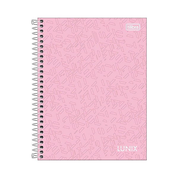 Caderno Colegial Lunix - Rosa - 160 Folhas - Tilibra
