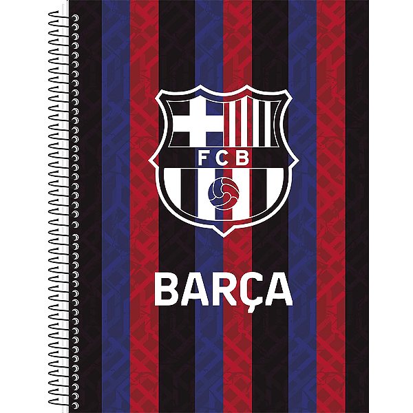 Caderno Espiral Barcelona - Listrado - 160 Folhas - Animativa
