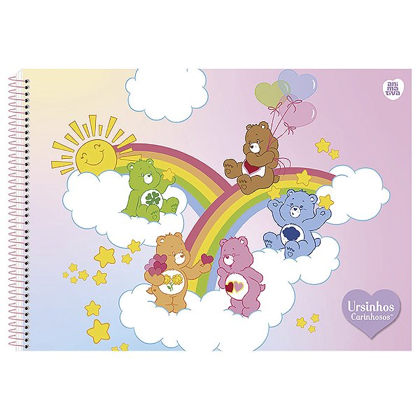 Caderno de Desenho Ursinhos Carinhosos - Personagens - 60 Folhas - São Domingos