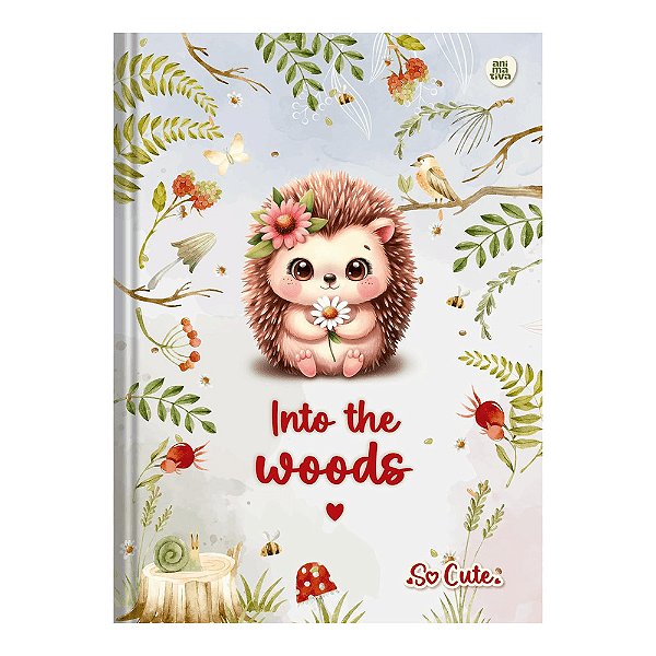Caderno Brochura So Cute - Porco Espinho - 80 Folhas - São Domingos