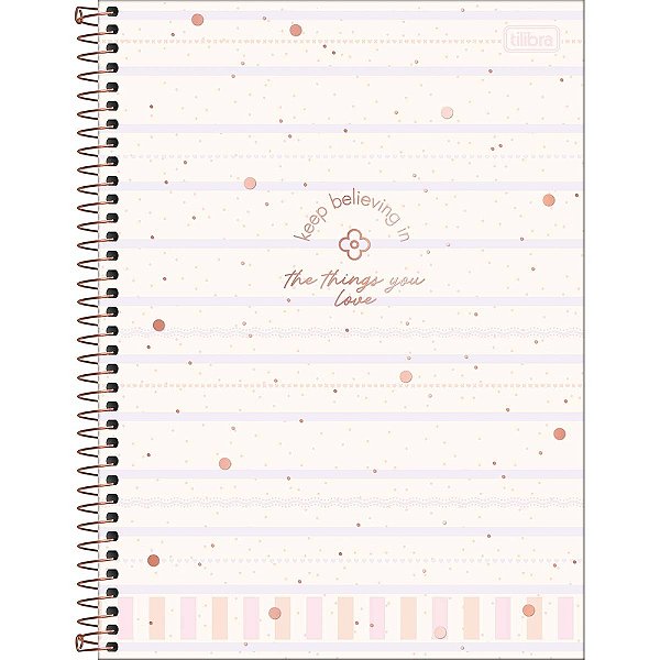 Caderno Colegial Soho - Keep Believing - 160 Folhas - Tilibra
