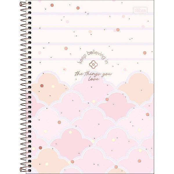 Caderno Colegial Soho - The Things You Love - 160 Folhas - Tilibra