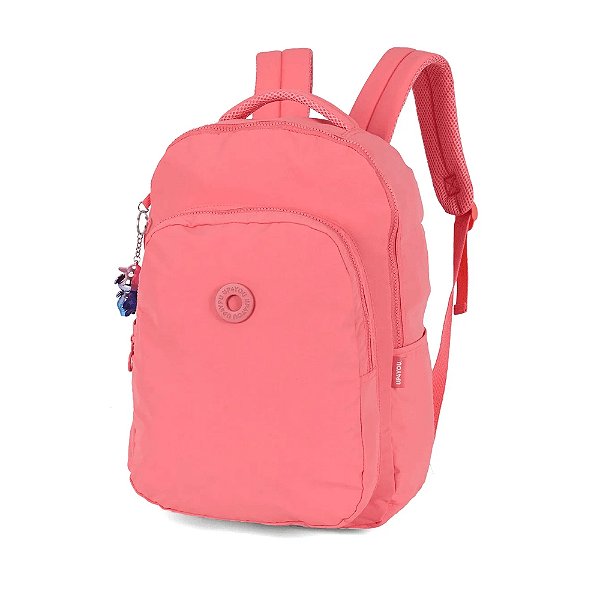 Mochila de Costas Crinkle Chaveiro Up4you - Rosa - Luxcel