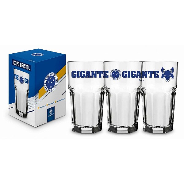 Copo de Vidro Bristol Cruzeiro - 520ml - Brasfoot