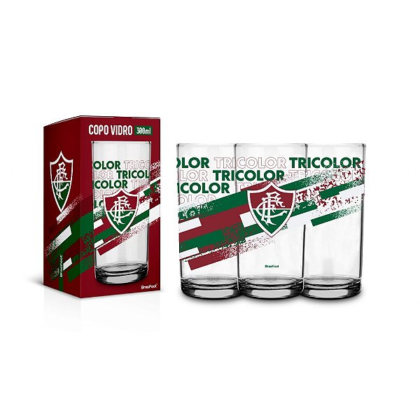 Copo de Vidro Fluminense - 300ml - Brasfoot