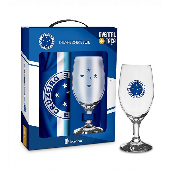 Kit Cruzeiro Avental e Taça - Brasfoot