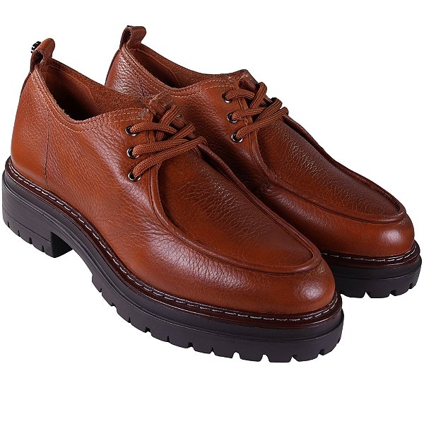 Sapato Feminino Tratorado Verniz - Conhaque - Bottero