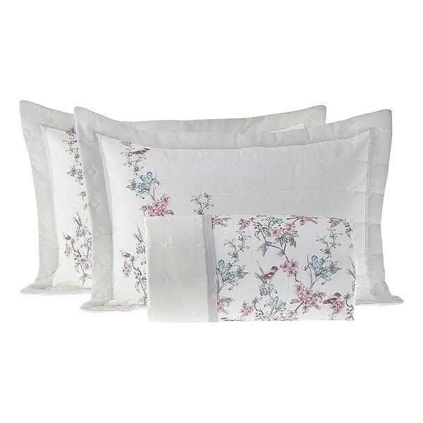 Jogo de Colcha Vida Bela Casal 200 Fios - Savinny - Kacyumara