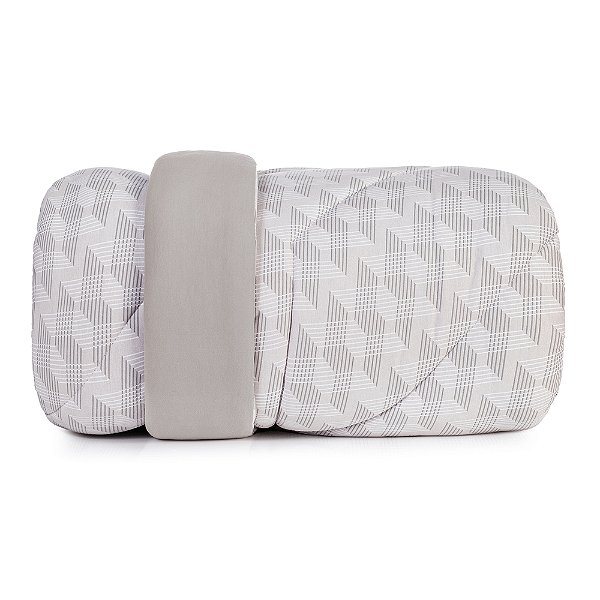 Edredom Dupla Face Malha Fio Penteado King - Escala - Altenburg