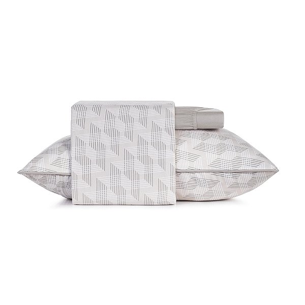 Jogo de Cama Malha Fio Penteado Solteiro - Escala - 3 Peças - Altenburg