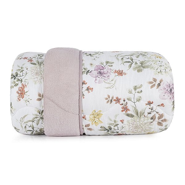 Edredom Blend Confort Plush Dupla Face Casal - Floral - Altenburg