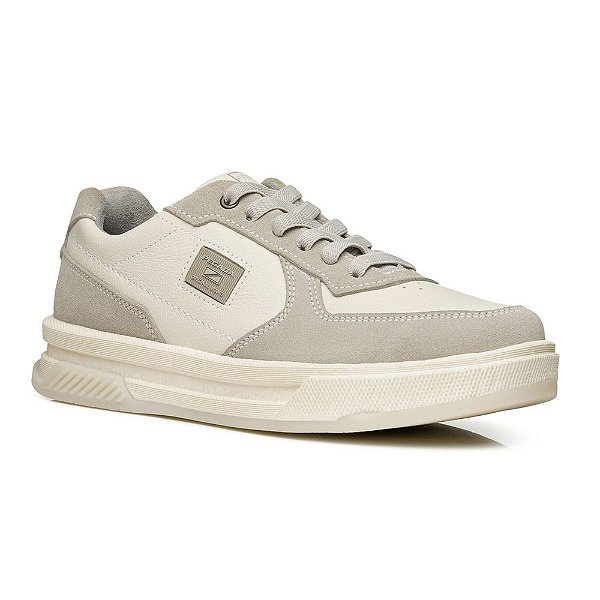 Tênis Masculino Casual Nature Couro - Creme - Pegada