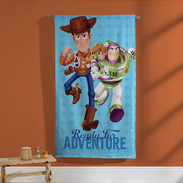 Toalha de Banho Aveludada Infantil - Toy Story Adventure - Döhler