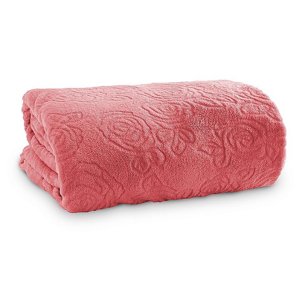 Manta Flannel Lady - Begônia - Casal - Appel Home