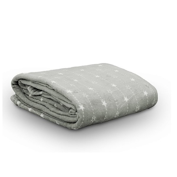 Manta Flannel Charme - Stars - Solteiro - Appel Home
