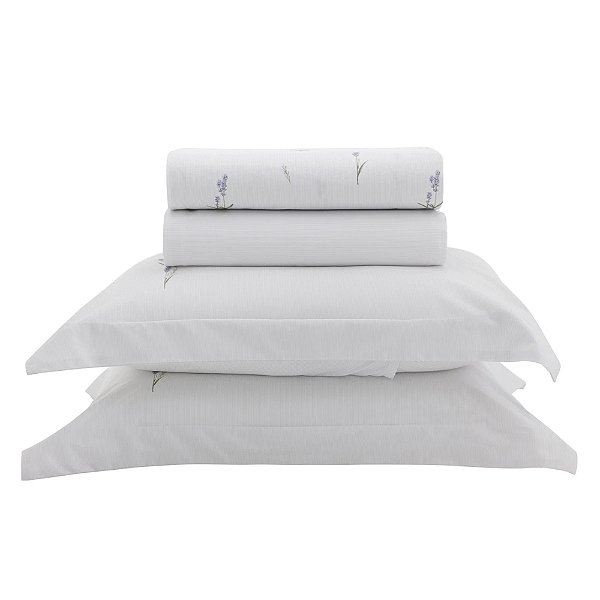 Jogo de Cama Vida Bela Queen 200 Fios - Lavendel - Kacyumara