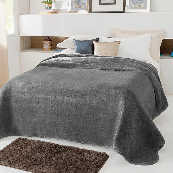 Cobertor Kyor Plus King - Grafite - Jolitex