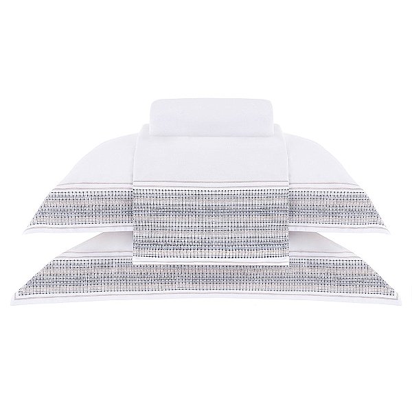 Jogo de Cama Gran Percal 200 Fios Bourbon - King - 4 Peças - Buddemeyer