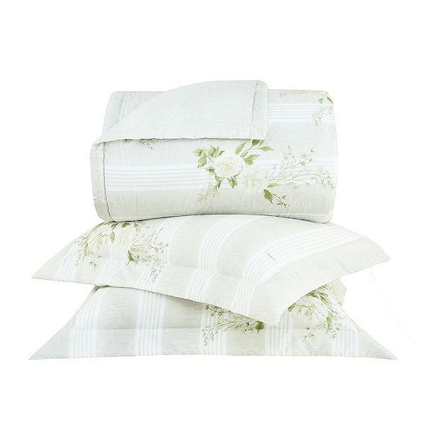 Jogo de Colcha Gran Percalle Blanche - Super King - Buddemeyer