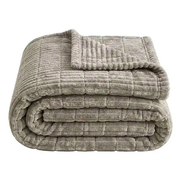 Cobertor Islândia Queen - Bege - Corttex