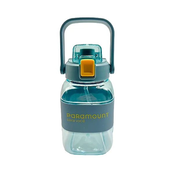 Garrafa Plástica Pequena com Alça - Azul -  1L - Paramount