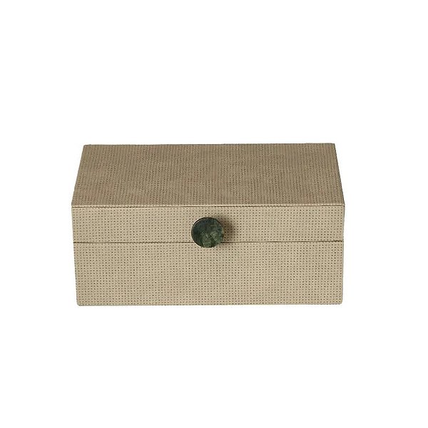 Caixa Decorativa em MDF Bege - 25cm - Paramount