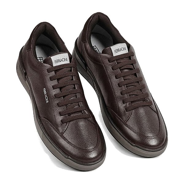 Sapatênis Masculino Casual Milan Easy - Café - Ferracini