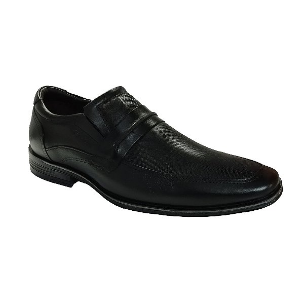 Sapato Social Masculino em Couro Munique - Preto - Ferracini