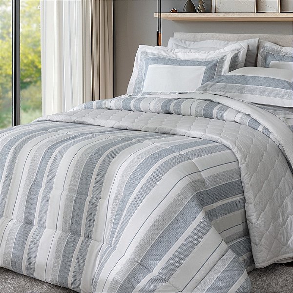 Edredom Vida Bela Queen - Axon - 200 Fios - Kacyumara