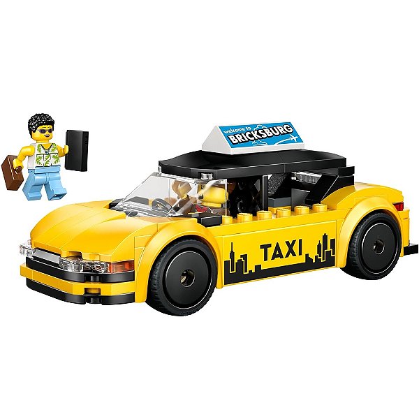 Lego City Táxi Amarelo 122 Peças - Lego