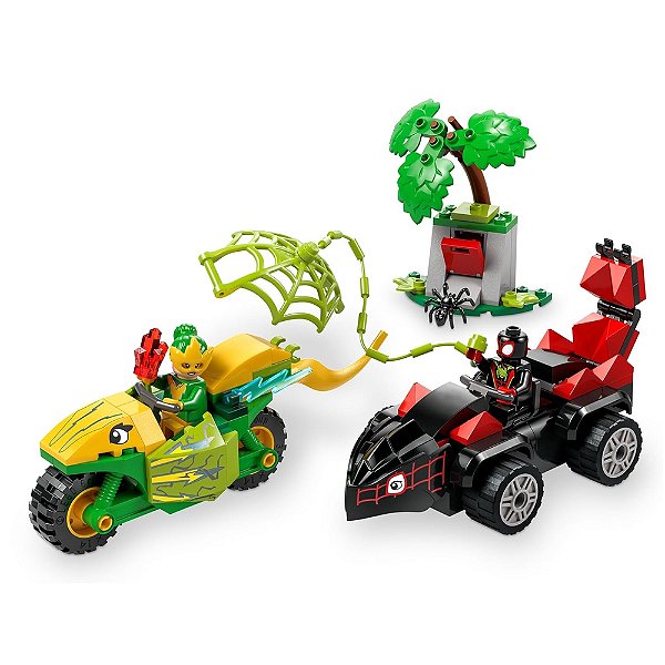 Lego Marvel Spin and Electro Dinosaur Vehicle Chase 124 Peças - Lego