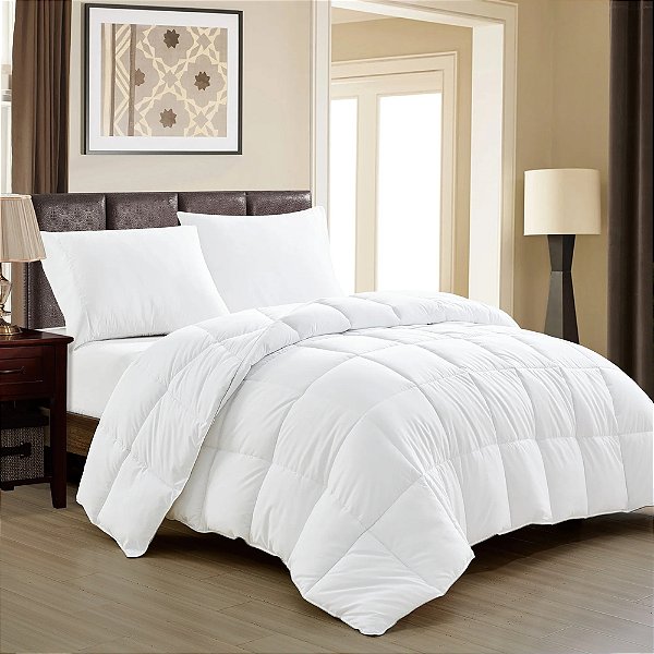 Edredom Plumage Toque de Plumas 400 Fios - Queen - Branco - Rozac