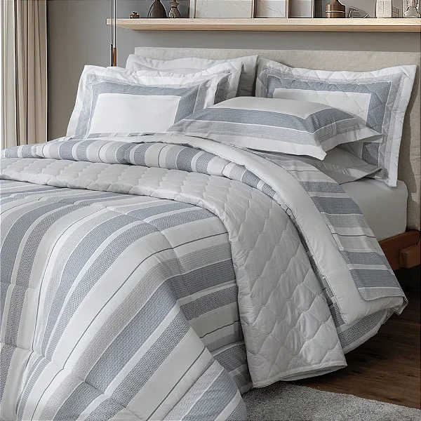 Edredom Vida Bela Solteiro - Axon - 200 Fios - Kacyumara