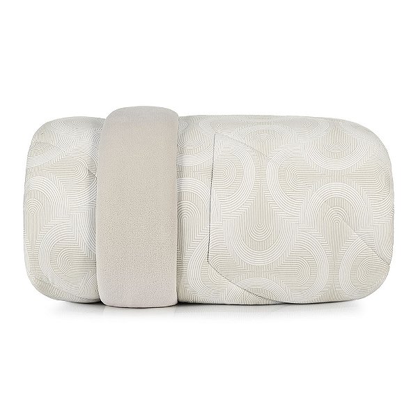 Edredom Dupla Face Blend Malha Solteiro - Sabi - Altenburg