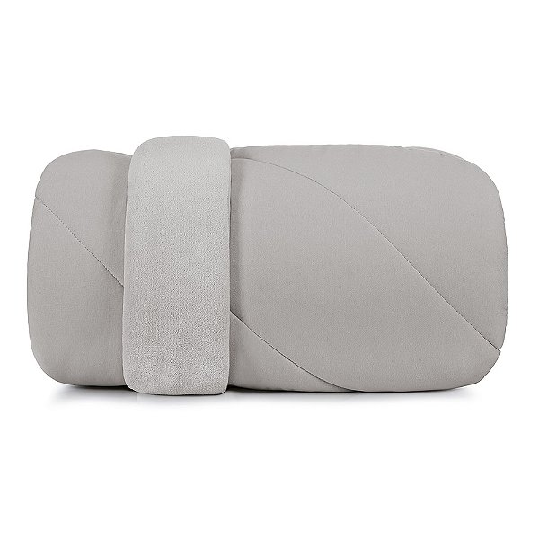 Edredom Dupla Face Blend Malha Casal - Cinza Platinum - Altenburg