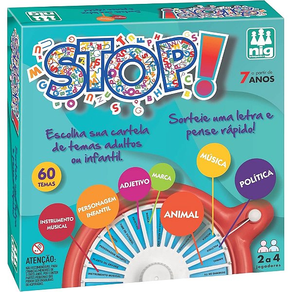 Jogo Stop! - Nig Brinquedos