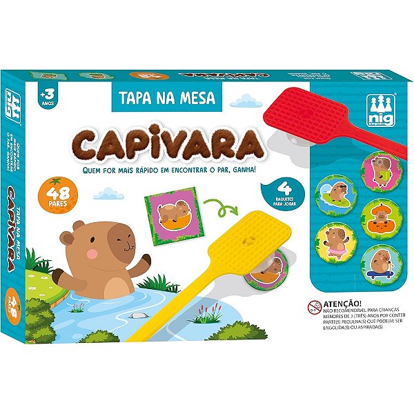 Jogo Tapa na Mesa Capivara - Nig Brinquedos