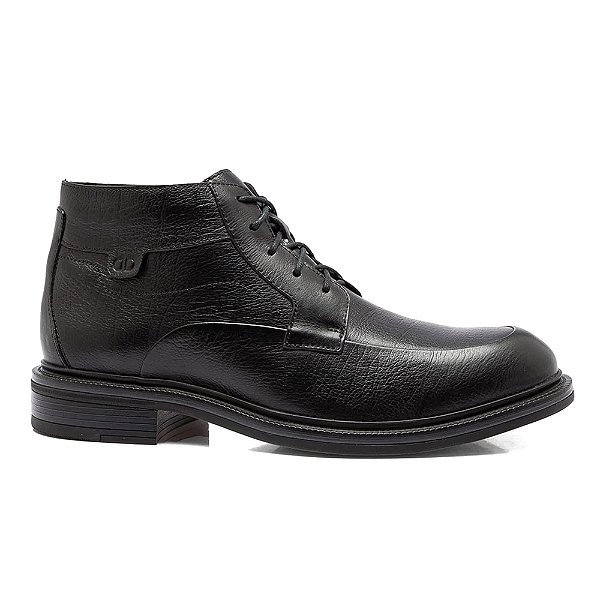Bota Masculina Doha em Couro Preto - Democrata
