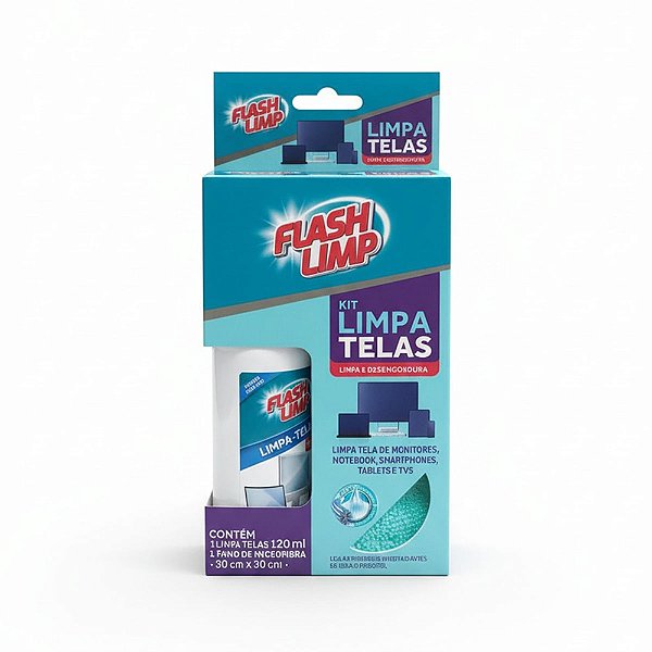 Kit Limpa Telas 120ml - Flash Limp
