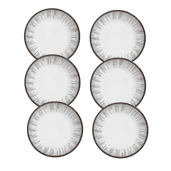Jogo de Pratos de Sobremesa Coup Haya - 21cm - 6 Peças - Alleanza