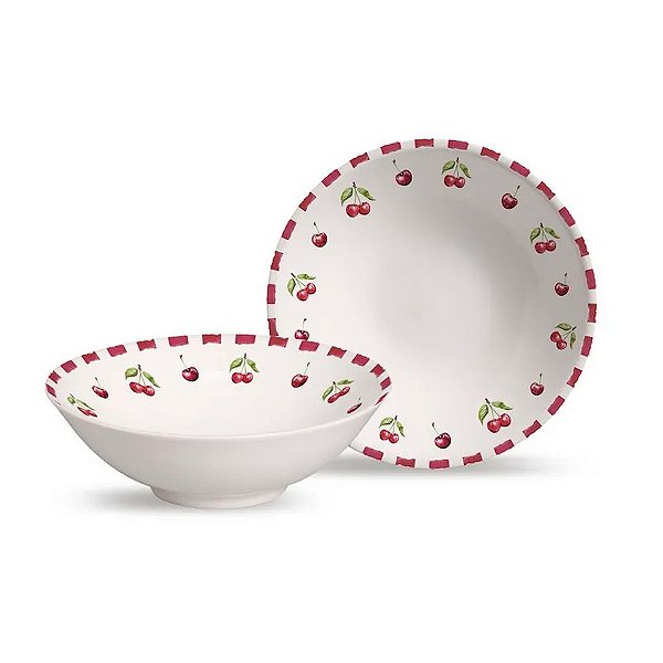 Jogo de Bowls Decorados Amarena - 350ml - 6 Peças - Alleanza