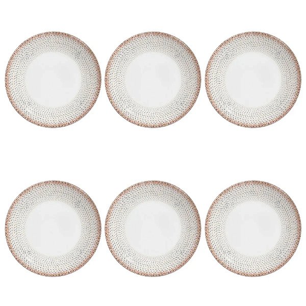 Jogo de Pratos Rasos Coup Sintonia - 29cm - 6 Peças - Alleanza