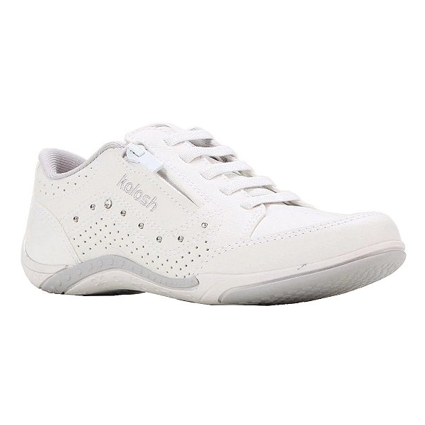 Tênis Feminino Casual Hades Branco e Cinza - Kolosh