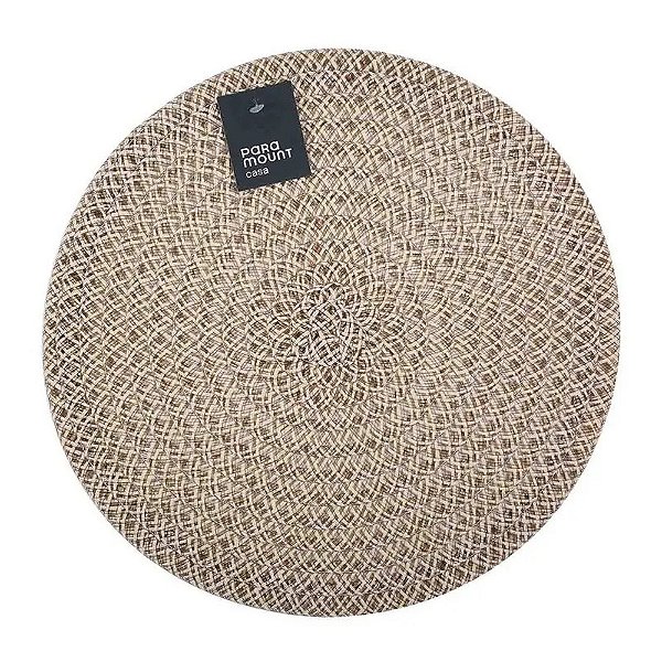 Jogo Americano Redondo Premium 38cm Areia 2 Unidades - Paramount